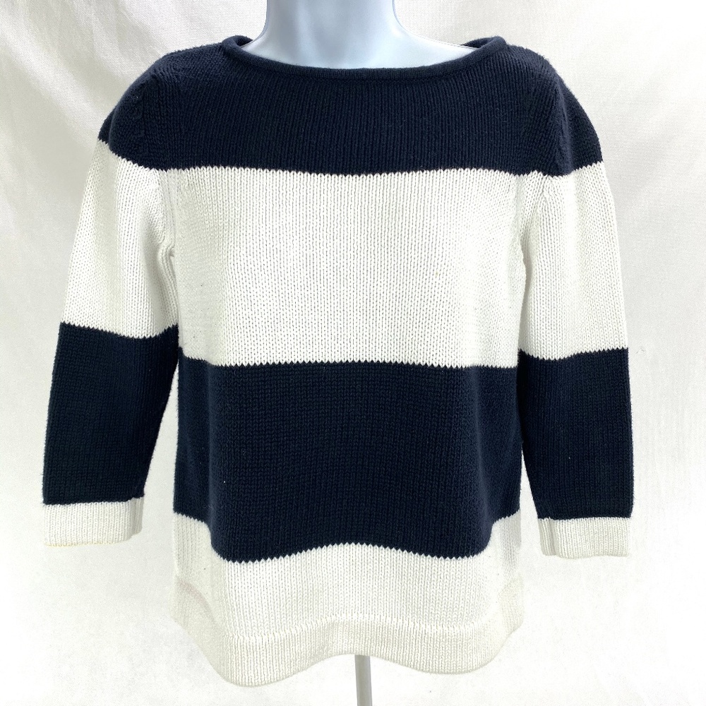 Evan Picone Cotton Size S  knitted sweater 3/4 Sle